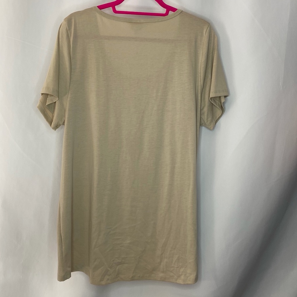 Tan Classic Tunic, 2XL - Picture 3 of 4